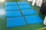 藍色PVC防疲勞墊廠家定制 創(chuàng)選寶給流水線崗位配套